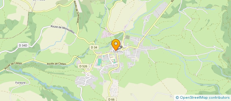 localisation de l'entreprise ASS CULTUE EGLISE REFORM TRIEVES MATEYSI  MENS