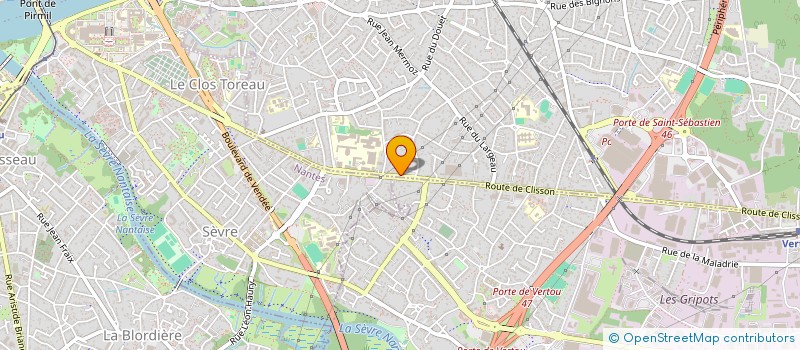 localisation de l'entreprise ASS CULTUEL EGLISE EVANGELIQUE BAPTISTE  SAINT-SEBASTIEN-SUR-LOIRE