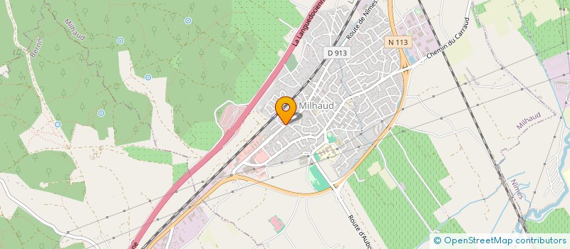 localisation de l'entreprise ASS CULTUEL EGLISE REFORMEE DE MILHAUD  MILHAUD