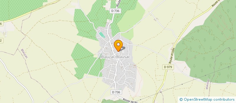 localisation de l'entreprise ASS CULTUELLE DE EGL REFORMEE DU BLAUZAC  BLAUZAC