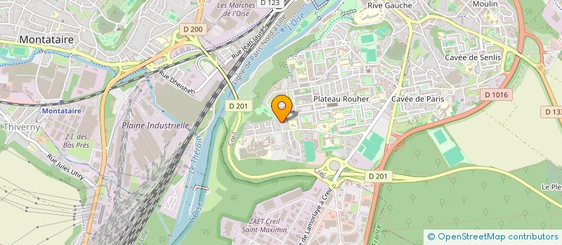 localisation de l'entreprise ASS CULTUELLE DES MUSULMANS DE L OISE  CREIL