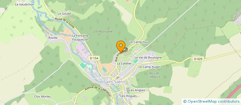 localisation de l'entreprise ASS CULTUELLE EGLISE EVANGELIQUE  SAINT-SAENS