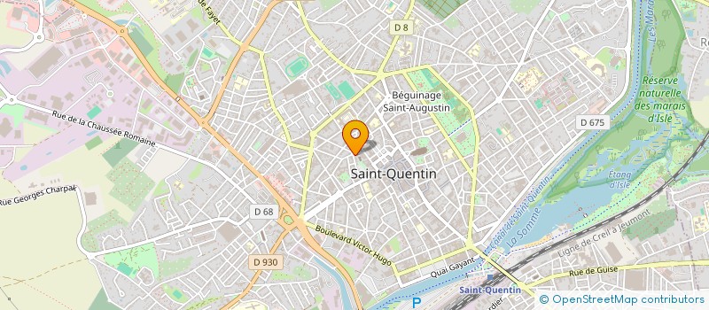 localisation de l'entreprise ASS CULTUELLE EGLISE REFORMEE  SAINT-QUENTIN