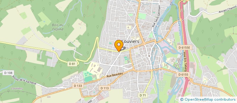 localisation de l'entreprise ASS CULTUELLE EVANGELIQUE  LOUVIERS