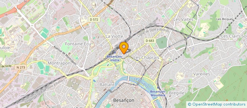 localisation de l'entreprise ASS CULTUELLE ISRAELITE à BESANCON