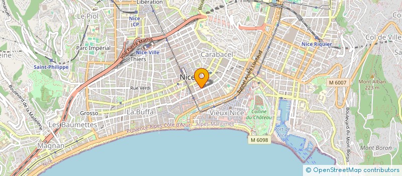 localisation de l'entreprise ASS CULTUELLE ISRAELITE A.C.I. EZRAT A'HIM   NICE