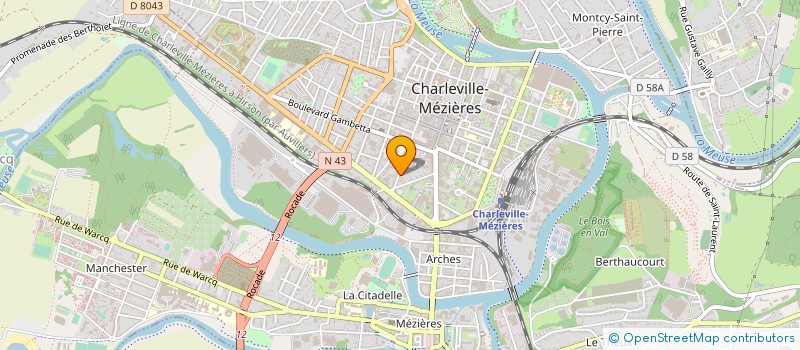 localisation de l'entreprise ASS CULTUELLE ISRAELITE DE SEDAN CHARLEV  CHARLEVILLE-MEZIERES