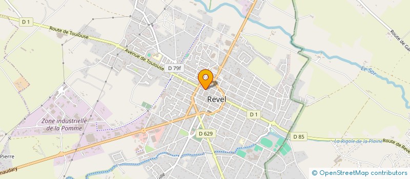 localisation de l'entreprise ASS CULTUR EGLISE REFORMEE DU LAURAGAIS  REVEL