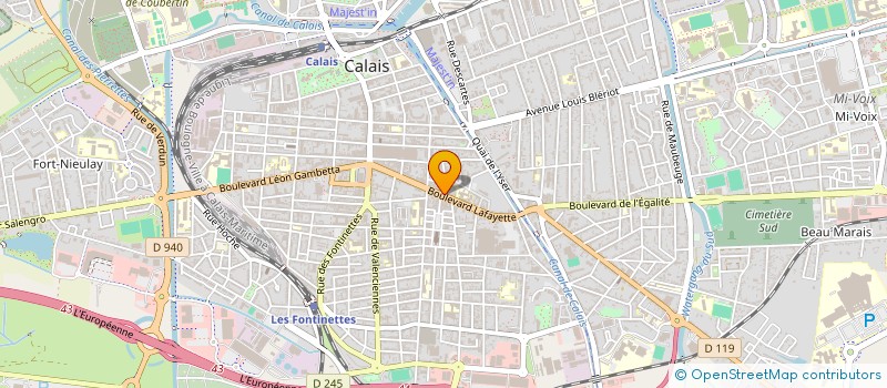 localisation de l'entreprise ASS CULTUR MEMBRES DU CORPS ENSEIGNANT à CALAIS