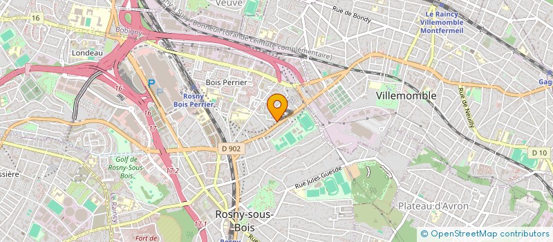 localisation de l'entreprise ASS CULTUR & SOC PARIS ORIG COMORIENNE à ROSNY-SOUS-BOIS