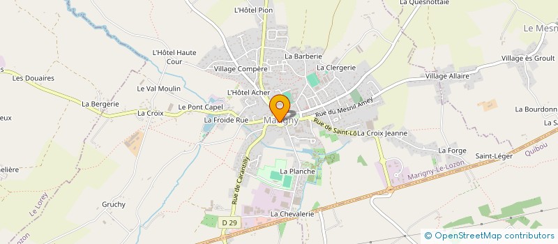 localisation de l'entreprise ASS CULTURE ANIMATIONS CANTON MARIGNY  MARIGNY-LE-LOZON