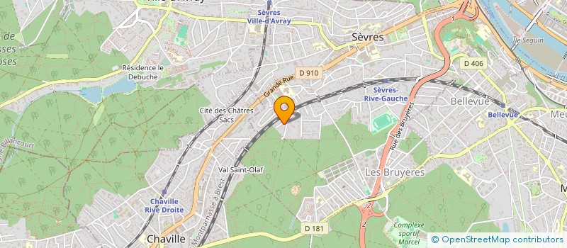 localisation de l'entreprise ASS CULTURE CORPS DEVELOPPEMENT à SEVRES