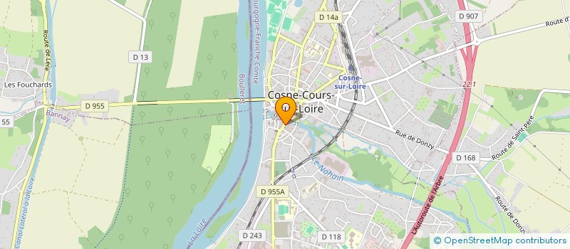 localisation de l'entreprise ASS CULTURE COSNE FM à COSNE-COURS-SUR-LOIRE