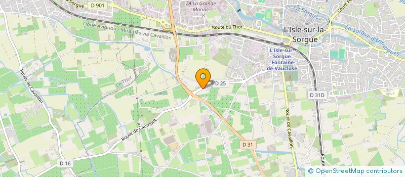 localisation de l'entreprise ASS CULTURE ET BIBLIOTHEQUES POUR TOUS  L'ISLE-SUR-LA-SORGUE