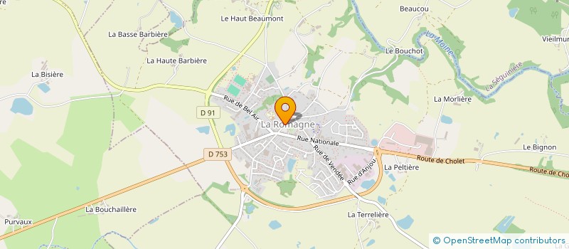 localisation de l'entreprise ASS CULTURE ET LOISIRS à LA ROMAGNE