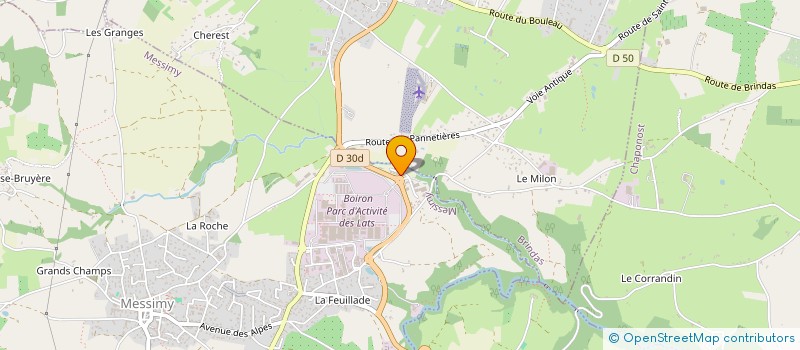 localisation de l'entreprise ASS CULTURE ET LOISIRS THURINS  THURINS