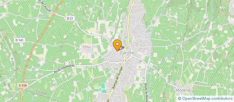 localisation de l'entreprise ASS CULTURE FENG SHUI  CAROMB