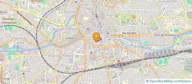 localisation de l'entreprise ASS CULTURE PROMOT DELEG OUEST  RENNES