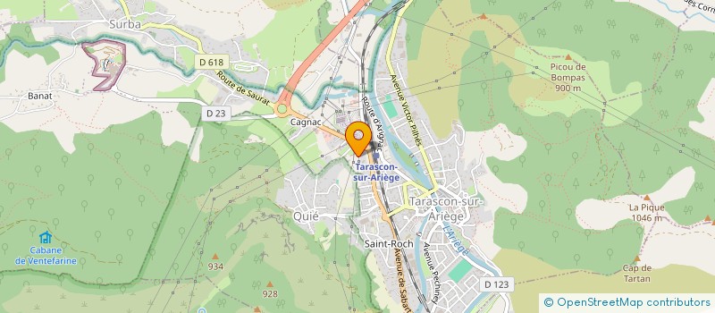 localisation de l'entreprise ASS CULTURE TOURISME HAUTE ARIEGE à TARASCON-SUR-ARIEGE