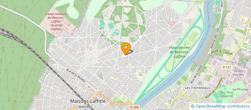 localisation de l'entreprise ASS CULTUREL ARTISTIQUE SPORTIV ERMITAGE  MAISONS-LAFFITTE