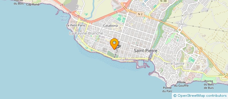 localisation de l'entreprise ASS CULTUREL SPORTIVE JEUNESSE EN FORCE à SAINT-PIERRE