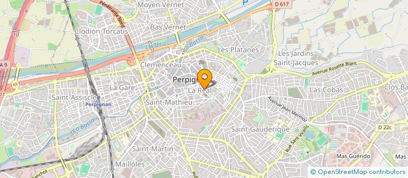 localisation de l'entreprise ASS CULTURELL SPORTIVE PERPIGNAN LA REAL  PERPIGNAN