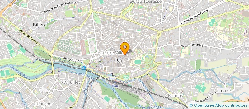 localisation de l'entreprise ASS CULTURELLE 5 CANTONS EURO INFOS LAND à PAU