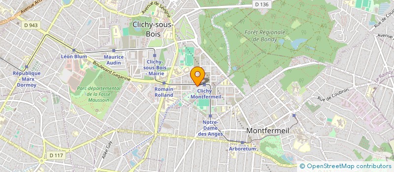 localisation de l'entreprise ASS CULTURELLE ACAA à CLICHY-SOUS-BOIS