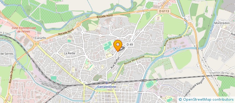 localisation de l'entreprise ASS CULTURELLE ARTISTIQUE CHOREGRAPHIQUE ET LYRIQUE  CARCASSONNE