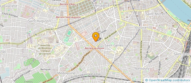 localisation de l'entreprise ASS CULTURELLE AUDIO VISUEL à BORDEAUX