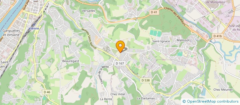 localisation de l'entreprise ASS CULTURELLE BERBERE TAGMATS  VIENNE