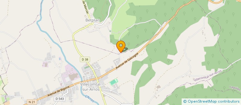 localisation de l'entreprise ASS CULTURELLE D'AIDE AUX JEUNES ESPOIRS à VILLECOMTAL-SUR-ARROS