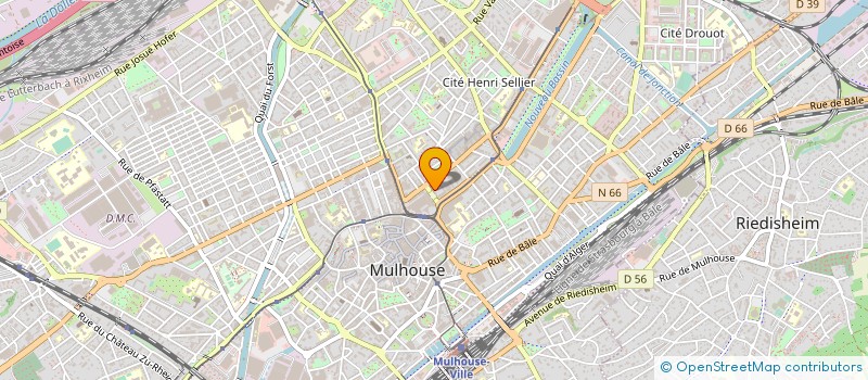 localisation de l'entreprise ASS CULTURELLE DANTE ALIGHIERI  MULHOUSE