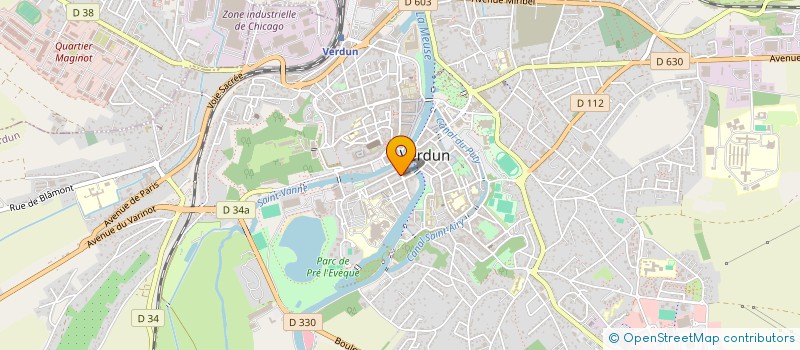 localisation de l'entreprise ASS CULTURELLE DE L EGLISE REFORMEE à VERDUN