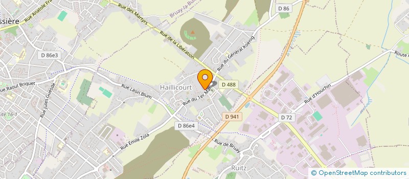 localisation de l'entreprise ASS CULTURELLE & DE LOISIRS LEGANACIKA  HAILLICOURT