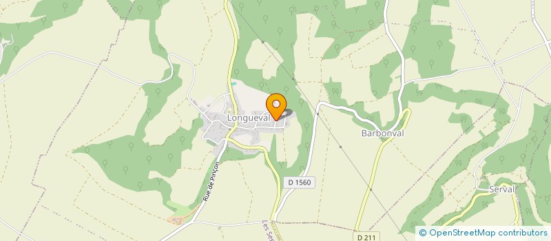 localisation de l'entreprise ASS CULTURELLE DE LONGUEVAL  LES SEPTVALLONS