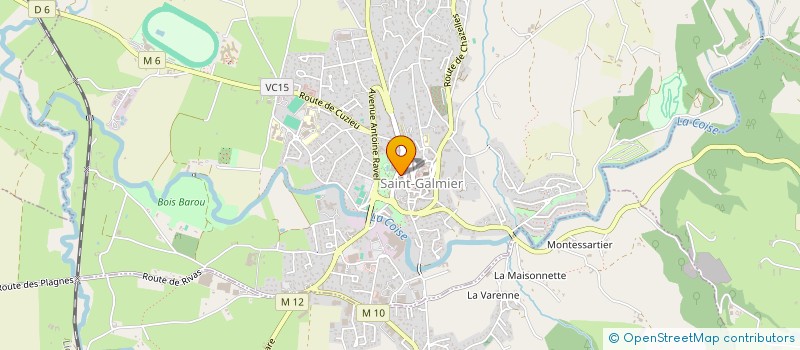 localisation de l'entreprise ASS CULTURELLE DES MONTS DU MATIN  SAINT-GALMIER