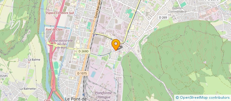 localisation de l'entreprise ASS  CULTURELLE DU MAGHREB  LE PONT-DE-CLAIX