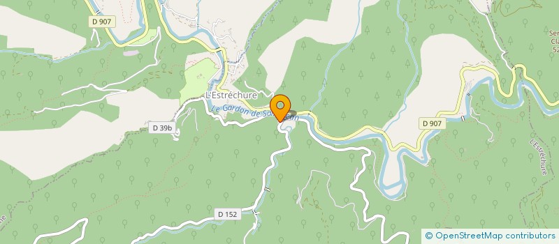 localisation de l'entreprise ASS CULTURELLE DU VAL BORGNE EN CEVENNES  L'ESTRECHURE