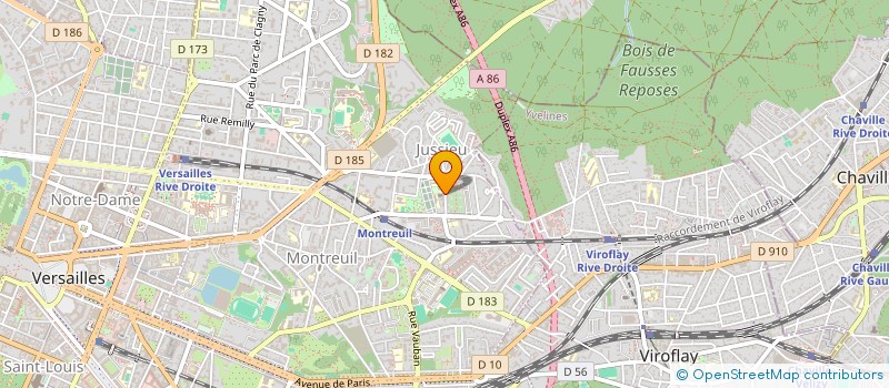 localisation de l'entreprise ASS CULTURELLE EDUCATIVE & LOISIRS STE BERNADETTE VERSAILLES à VERSAILLES