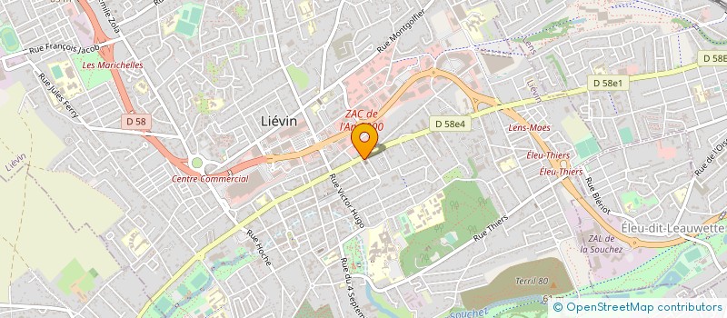 localisation de l'entreprise ASS CULTURELLE EGLISE REFORMEE  LIEVIN