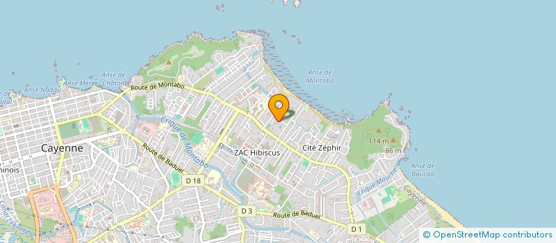 localisation de l'entreprise ASS CULTURELLE ET CARNAVALESQUE  CAYENNE