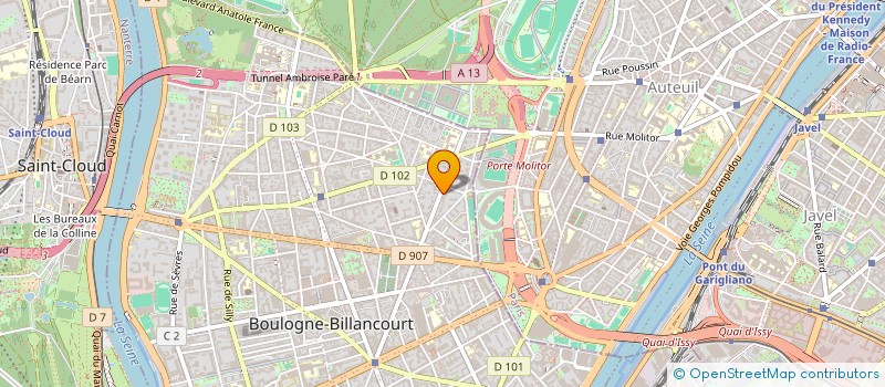 localisation de l'entreprise ASS CULTURELLE ET MUSICALE MEMORY à BOULOGNE-BILLANCOURT
