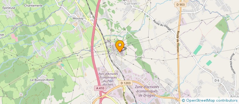 localisation de l'entreprise ASS CULTURELLE ET RELIG DES MULSUMANS  LA ROCHE-SUR-FORON