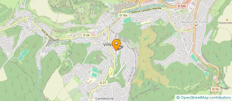 localisation de l'entreprise ASS CULTURELLE ET RELIGIEUSE EL HOUDA  VILLERUPT