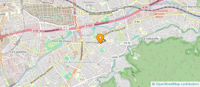 localisation de l'entreprise ASS CULTURELLE ET SPORTIVE à MARSEILLE