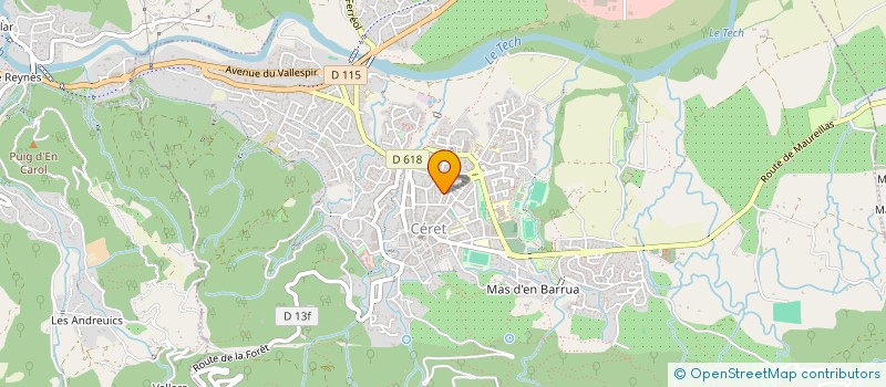 localisation de l'entreprise ASS CULTURELLE ET SPORTIVE à CERET