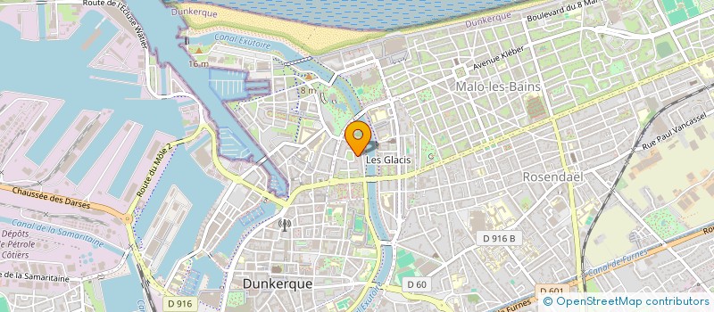 localisation de l'entreprise ASS CULTURELLE EVANGELIQUE à DUNKERQUE