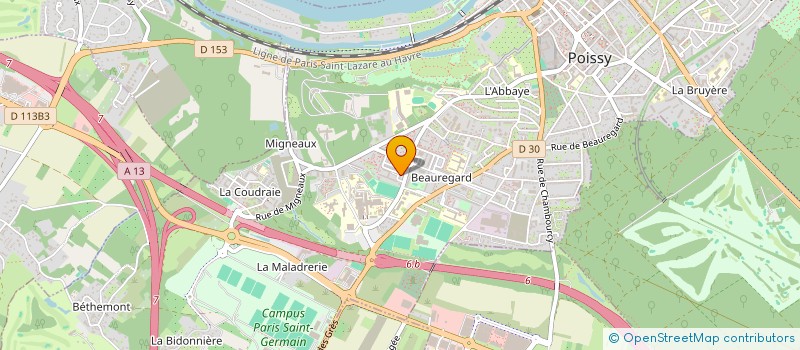 localisation de l'entreprise ASS CULTURELLE FRANCO-TURQUE DES YVELINE  POISSY