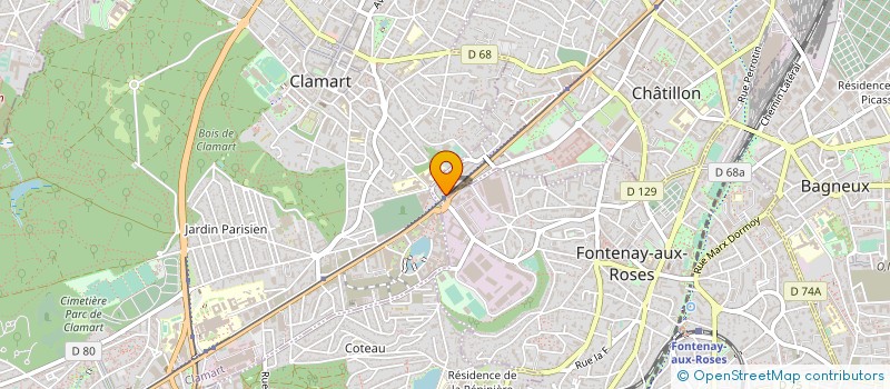localisation de l'entreprise ASS CULTURELLE INFORMATION CARAIBE  CHATILLON